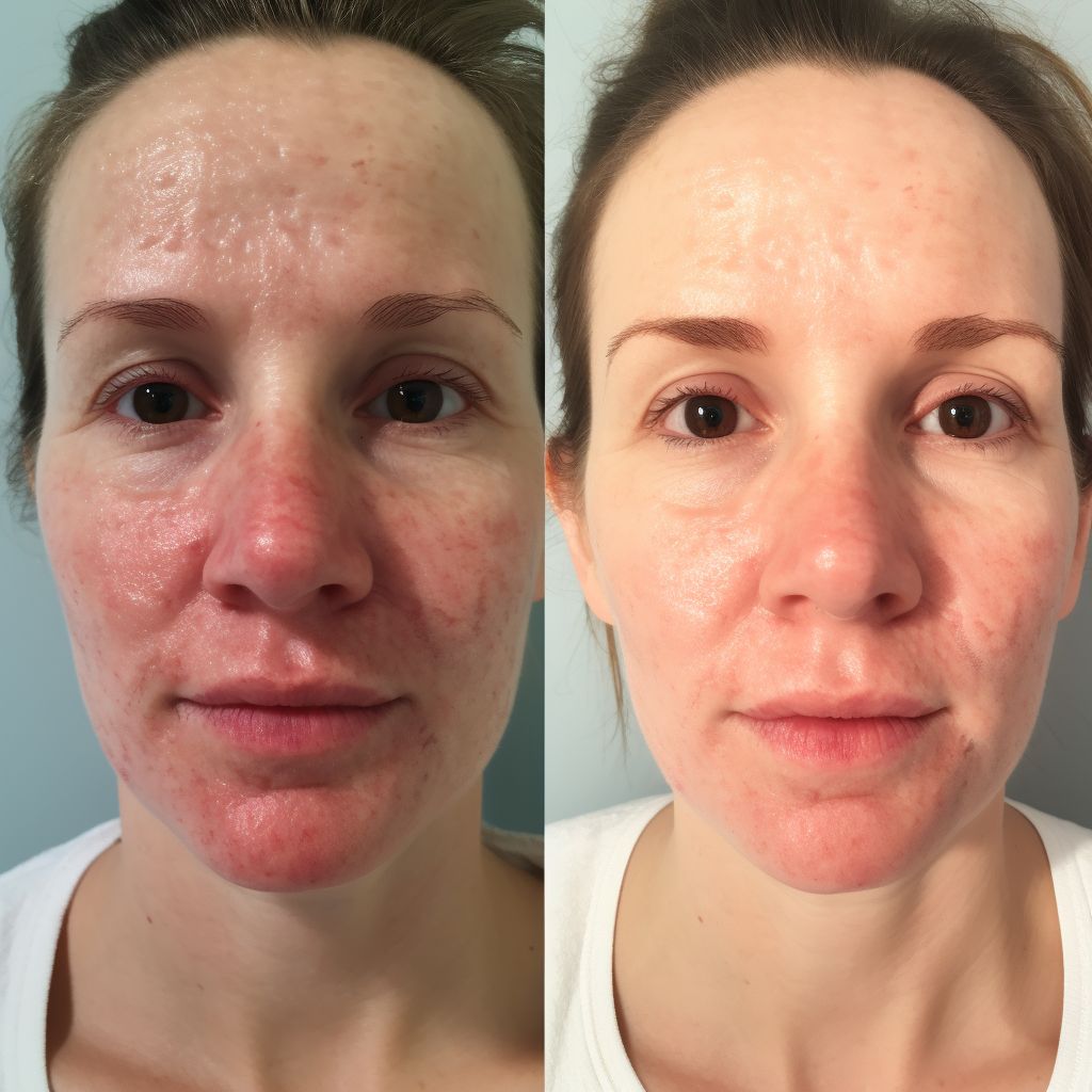 Before and after HIFU treatment